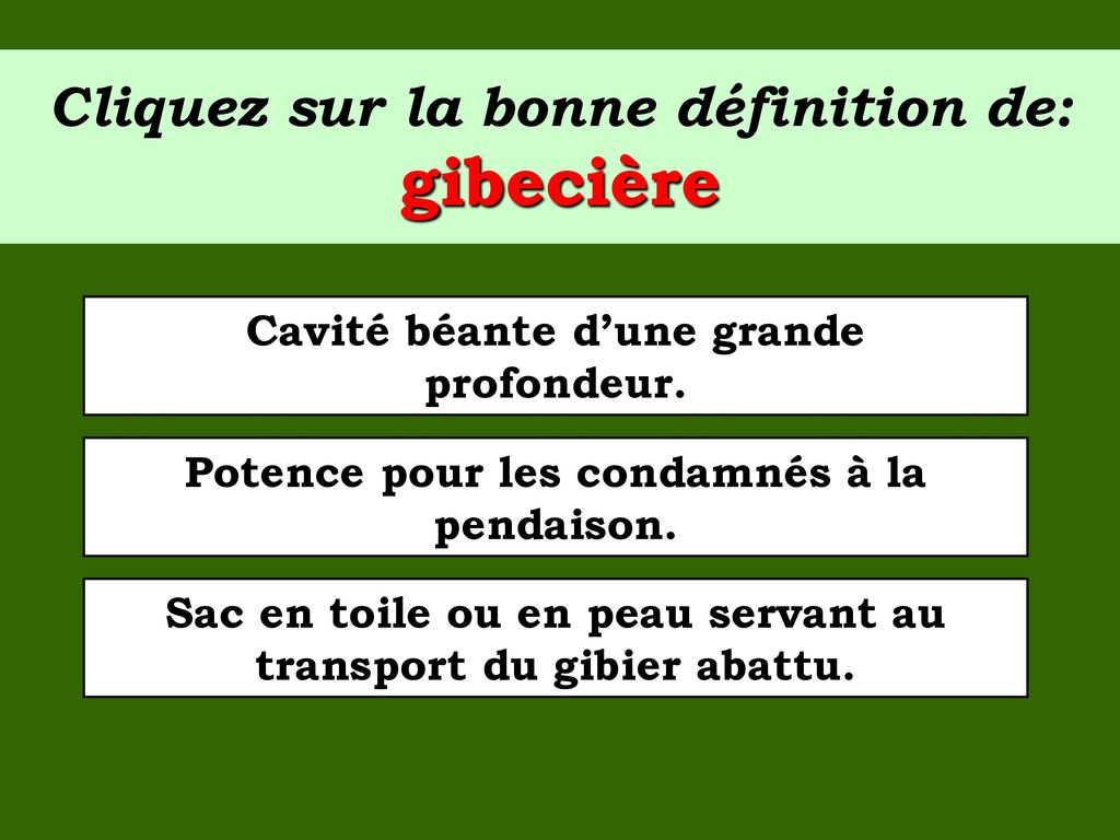 Gibecière synonyme outlet